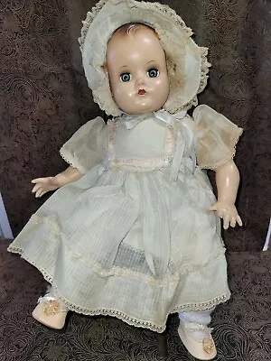 RARE FIND! So-Lite Baby 1950 Madame Alexander 14  Hard Plastic Orig Clothes • $24.99