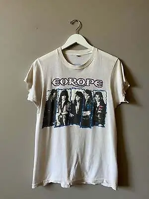 VINTAGE 1980s EUROPE  FINAL COUNTDOWN  WORLD TOUR T SHIRT. UFO KISS INXS ZZ TOP • $100