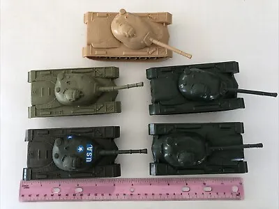 VTG - TimMee Processed Plastic Co Army WWII Tanks Green & Tan - USED • $45