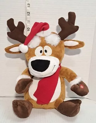 Gemmy Reindeer Animated Christmas Plush Dances Sings Makes Me Wanna Shout • $25.99