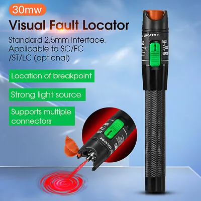 COMPTYCO 30MW Visual Fault Locator Fiber Optic Laser Cable Tester Test VFL 30KM • $14.16