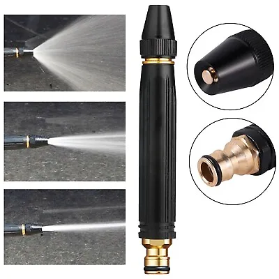 High-Pressure Water Spray Gun Cars Garden Lawn Wash Hose Pipe Metal Brass Nozzle • $6.50