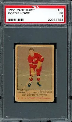 $4500 • Buy 1951 Parkhurst Hockey #66 Gordie Howe PSA 1