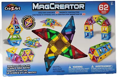 CraZart MagCreator 3D Magnetic Construction 62 Pieces • $36.19