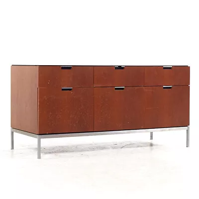 Knoll Style Mid Century Walnut And Marble Top File Credenza • $4447