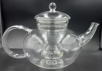 Sun's Durable Borosilicate Glass Teapot W Glass Infuser Insert • $18
