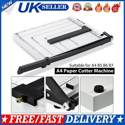 Heavy Duty Professional A4 Paper Guillotine Cutter Trimmer Machine Home Office~ • £13.49