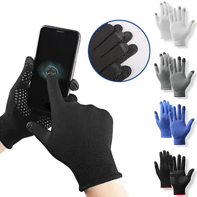 £2.14 • Buy Outdoor Sun Protection UV Driving Gloves Non-Slip Touch Screen Soft Sports 1Pair