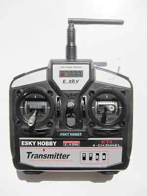 ESKY Hobby ET4 4-Channel HELICOPTER R/C Transmitter ONLY - 2.4MHz • $25