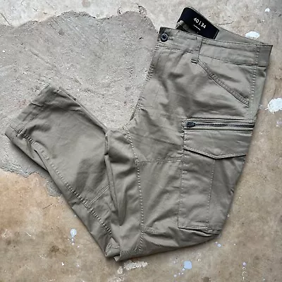 G-Star Raw Rovic Zip 3D Tapered Leg Khaki Beige Cargo Pants Men’s Size 42x32 • $59.99