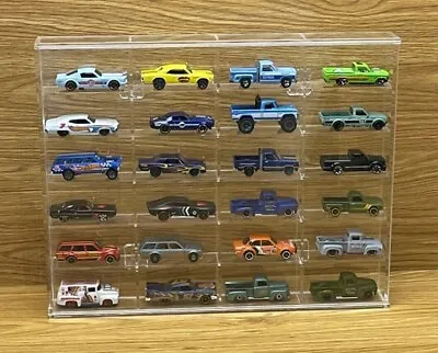 1/64 Scale 24 Hot Wheels Matchbox Display Case Cabinet  • $75