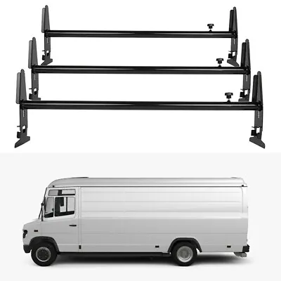 Ladder Rack 43.4 -77  3 Bar Van Carrier For Ford E-150 Chevy Express GMC Savana • $82.49