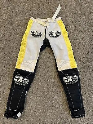 Vintage 70s 80s JT Racing Motocross BMX Riding Pants Size 26 Yellow And Black • $139