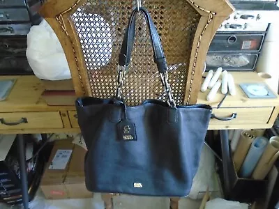Genuine Karl Lagerfeld Black Pebble Leather Handbag - In Used Condition • £25