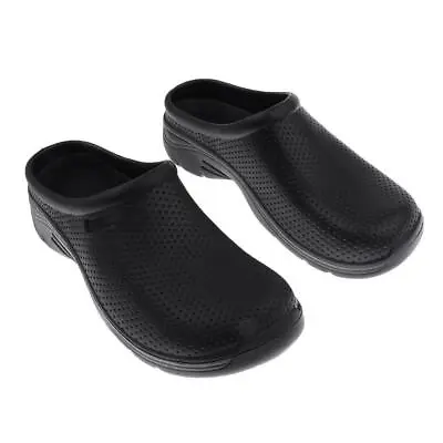 Food  Safety Work Shoes Chefs Catering  Black Anti Slip Clog • £14.59