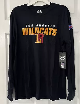 LOS ANGELES WILDCATS XFL UFL Football Long Sleeve T-shirt Black Size Medium M • $11