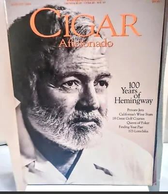 $18.50 • Buy This Cigar Aficionado Magazine Issue From August 1999 Must-have For Any Tobacco