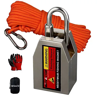 Strong Three Sided Fishing Magnet Kit Combined 1200BLS N52 Metal Hunting • $59.99