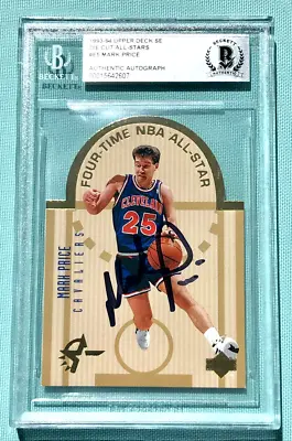 Mark Price 1993 Upper Deck UD Special Edition All-Star Signed Autograph BAS BGS • $99.95