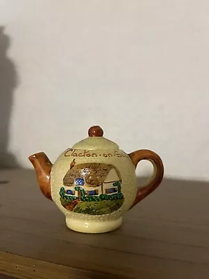 Small Vintage Clacton On Sea Tea Pot Miniature • £0.99