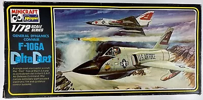 General Dynamica Convair F-106A Delta Dart 1:&2 Hasegawa 054 NEW Open Box • $9.97