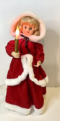 Vintage Telco Motionette Light Up Animated Christmas Girl Caroler Figure • $40