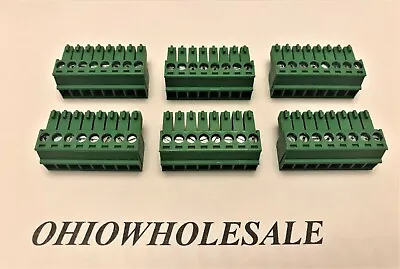  8 Pin 3.5mm Phoenix Connector Screw Terminal Block Lot Of 6 UL LISTED • $12.97