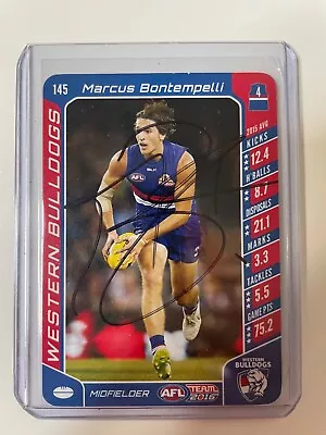 Hand Signed Marcus Bontempelli AFL Card • $19.50