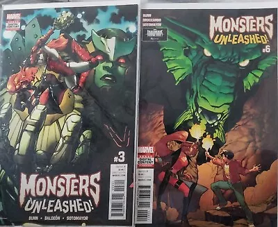 Monsters Unleashed! #3 & #6 Comic Lot Of 2 • $5