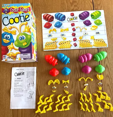 Vintage 1999 Original COOTIE Build A Bug Kids Game Milton Bradley 100% Complete • $14.99