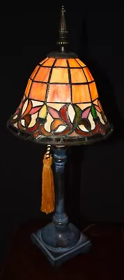 Vintage Antique Victorian Stained Glass Table Lamp 9722 F • $80