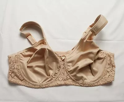 Miss Mary Of Sweden Women's Wired Smooth Lacy T-Shirt Bra DM9 Beige Size US:42C  • $37.49