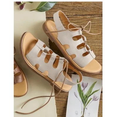 Sundance Catalog Kor-kease 'Pearl' Sandals Size 10 Gladiator Comfort Leather • £51.09