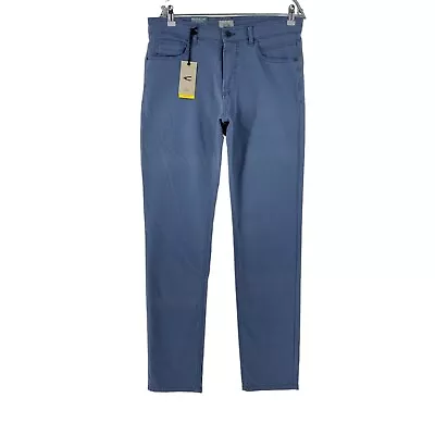 Camel Active HOUSTON Blue Stretch Regular Straight Fit Trousers Jeans W33 L34 • £24.99