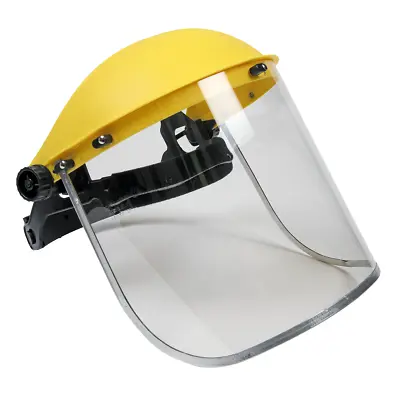 Clear Flip Up Full Face Shield Safety Screen Mask Eye Protector Construction • £5.89