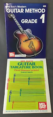 Lot Of 2 Mel Bay's Guitar Music Books - Guitar Method Grade 1 & Guitar Tablature • $9.99
