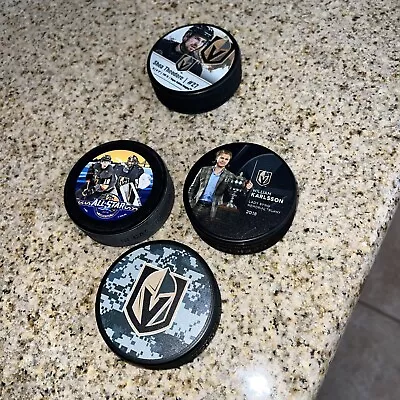 Las Vegas Golden Knights Hockey Pucks Lot Of 4 • $15.99