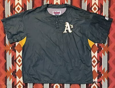 Vintage 90’s Starter Diamond Collection Oakland Athletics Batting Cage Men’s XL • $30