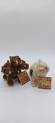 Vintage Harry Potter Fluffy 3 Headed Dog And Mrs. Norris Cat Plush Toys • $12.99