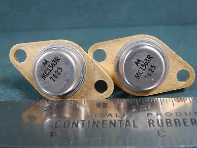 Motorola Set Of Two NOS MC1563R Gold Plated Negative Voltage Regulators • $20