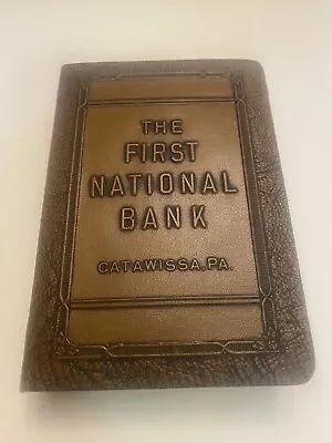 Catawissa PA Coin Book Bank  (1923 Patent) Antique Vintage First National Bank • $19.95