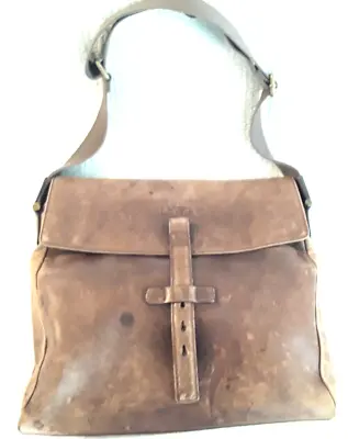 Purse Shoulder Messenger Bag Tote UGG Leather Satchel Hobo Brown • $64.91