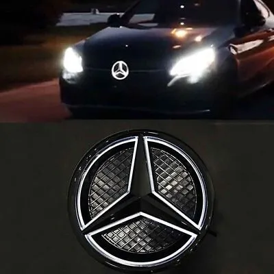Car Front Grille LED Star Emblem Light For Mercedes Benz Illuminated Logo Badge • $29.87