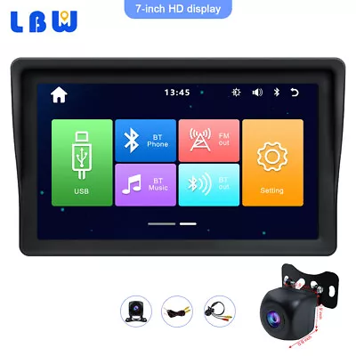 Universal 7  HD BT Car Portable Wireless Apple CarPlay Touch Screen Android Auto • $101.67