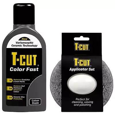 T-Cut Color Fast Grey Ceramic Wax Polish Scratch Remover 500ml + Applicator • £14.99