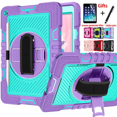 Rugged Stand Hard Case Shockproof Cover Strap For IPad 7/8/9th 6th&5th Gen Air 4 • $28.99