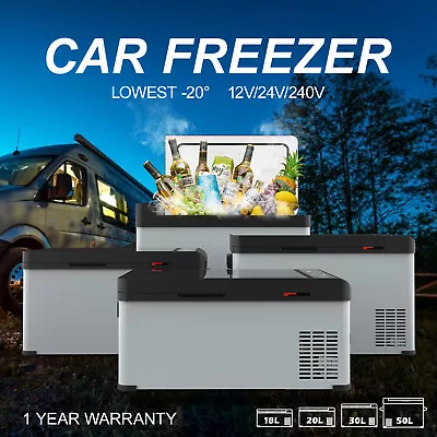$289.90 • Buy 18L/20L/30L/50L Portable Fridge Freezer Cooler 12V/24V/240V Camping Car Caravan