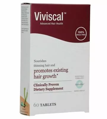 Viviscal Women's Hair Growth  For Thicker Fuller Hair 60 Tablets NEW.  2025 + • $21