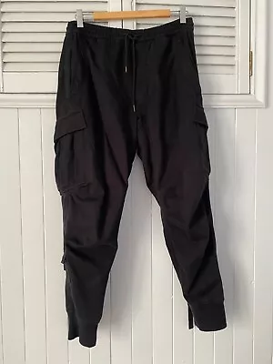 MAHARISHI Cargo Black Pants 100% Cotton Size S • $130.48