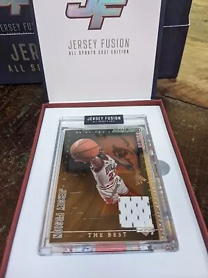 MICHAEL JORDAN Jersey Fusion All Sports 2021 Game Used Swatch JF-MJDT • $32.23